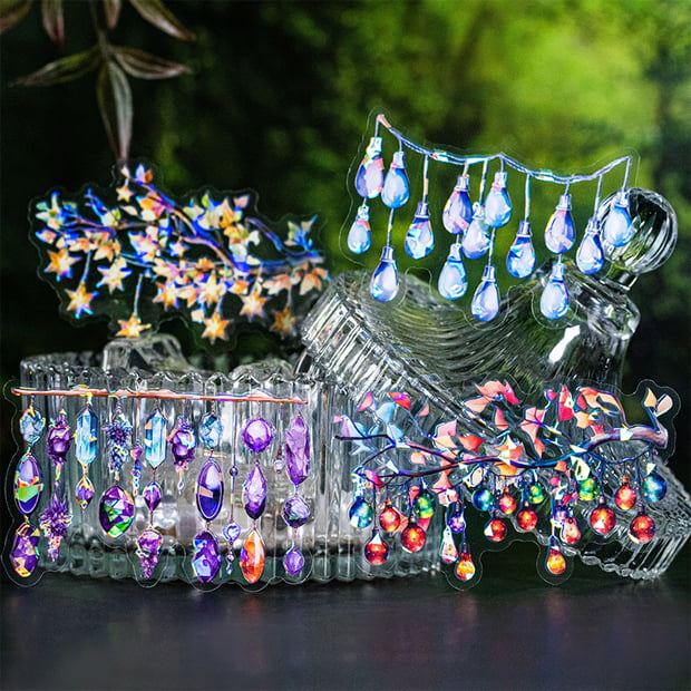 Decorating String Light Stickers