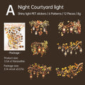 Lichterketten-Aufkleber dekorieren