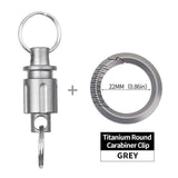 Detachable EDC Titanium Alloy Keychain