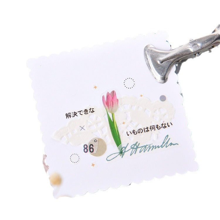 Die-cut Plant Flower PET Stickers