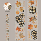 Die-Cut Floral & Collage PET Tape