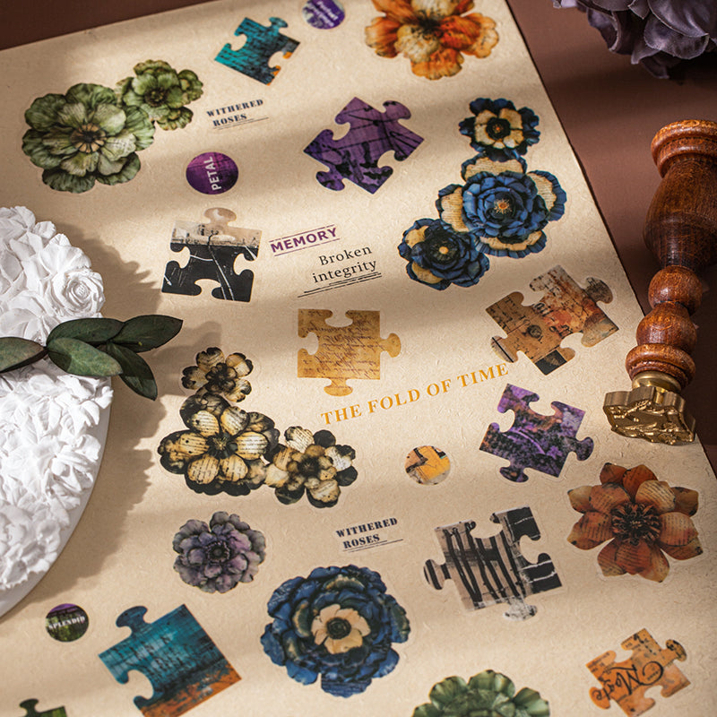 Die-Cut Floral & Collage PET Tape