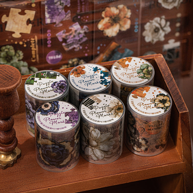 Die-Cut Floral & Collage PET Tape