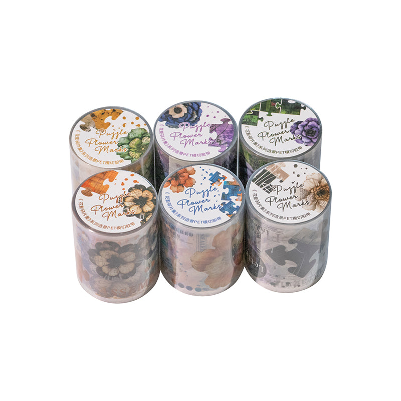 Die-Cut Floral & Collage PET Tape
