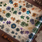 Die-Cut Floral & Collage PET Tape