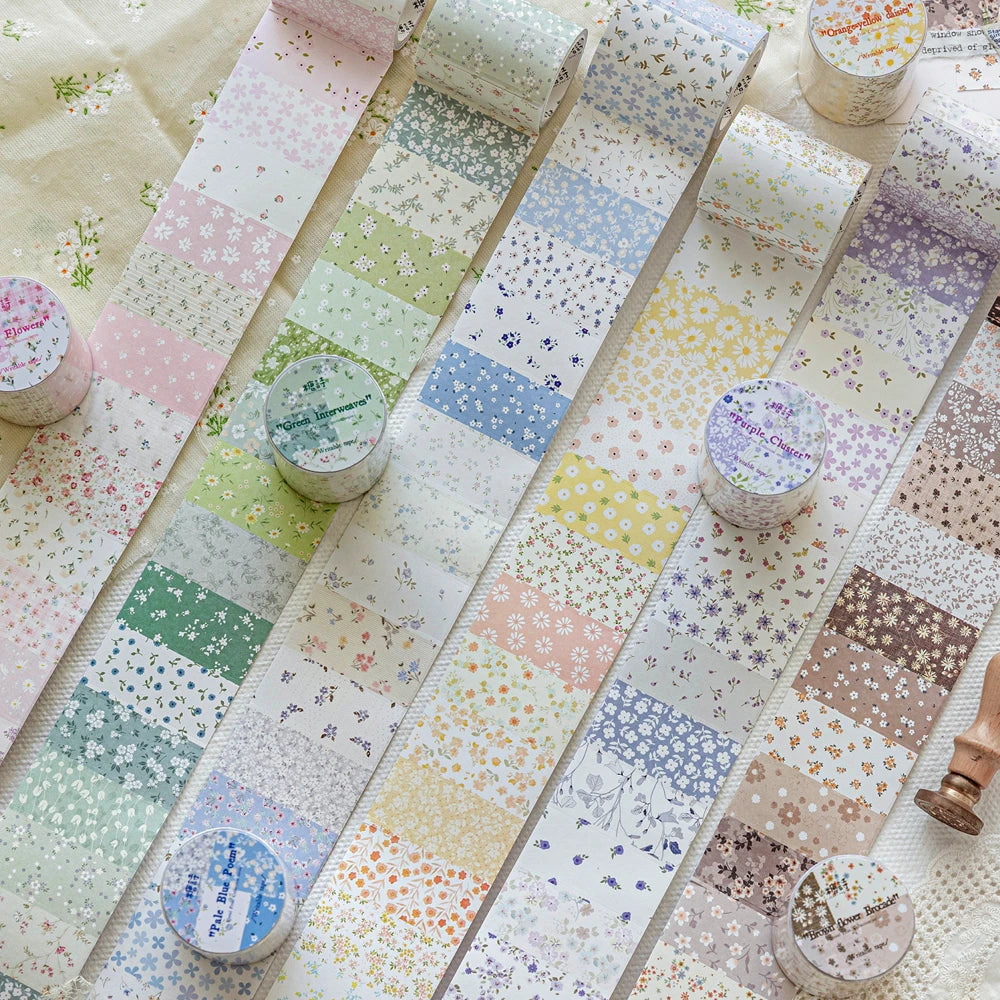 Die-Cut Flower Washi Tape – Scrapbooking & Journal Decoration