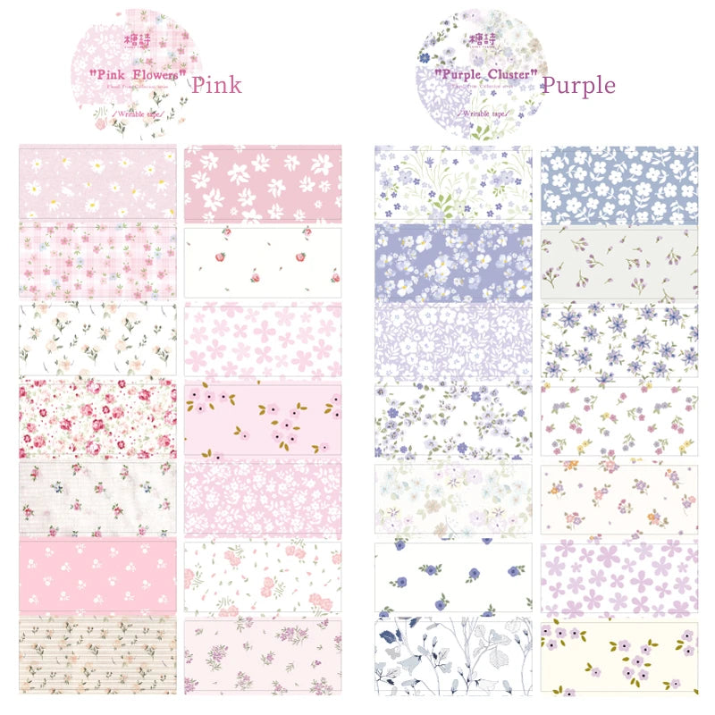 Die-Cut Flower Washi Tape – Scrapbooking & Journal Decoration