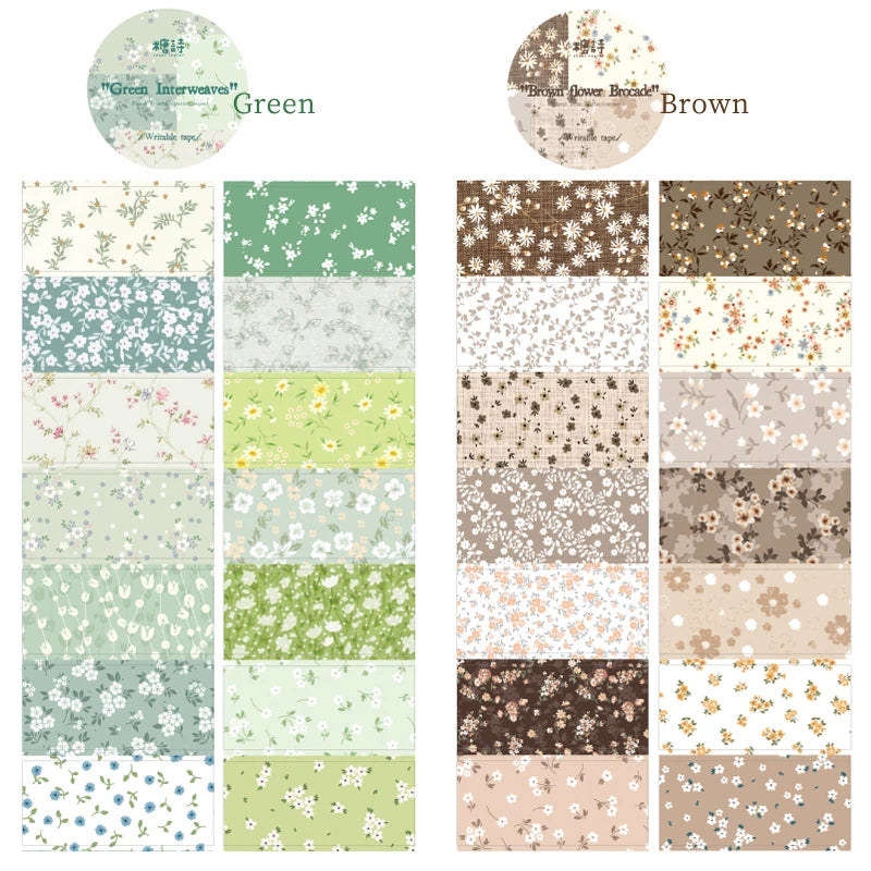 Die-Cut Flower Washi Tape – Scrapbooking & Journal Decoration