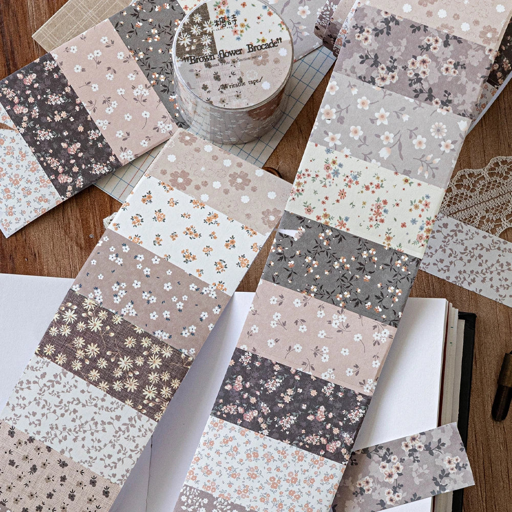 Die-Cut Flower Washi Tape – Scrapbooking & Journal Decoration