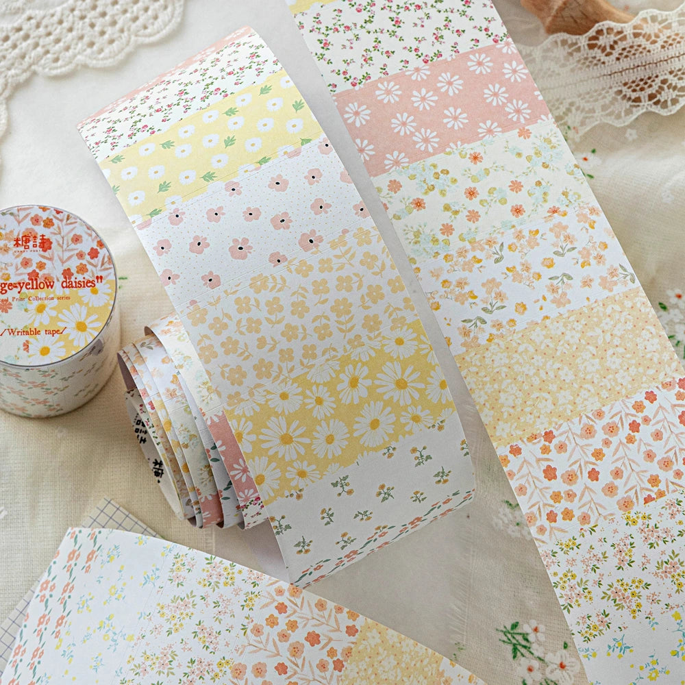 Die-Cut Flower Washi Tape – Scrapbooking & Journal Decoration