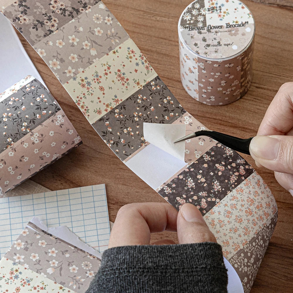 Die-Cut Flower Washi Tape – Scrapbooking & Journal Decoration