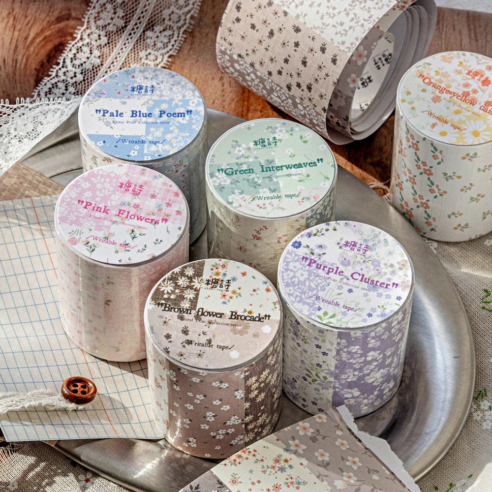 Die-Cut Flower Washi Tape – Scrapbooking & Journal Decoration
