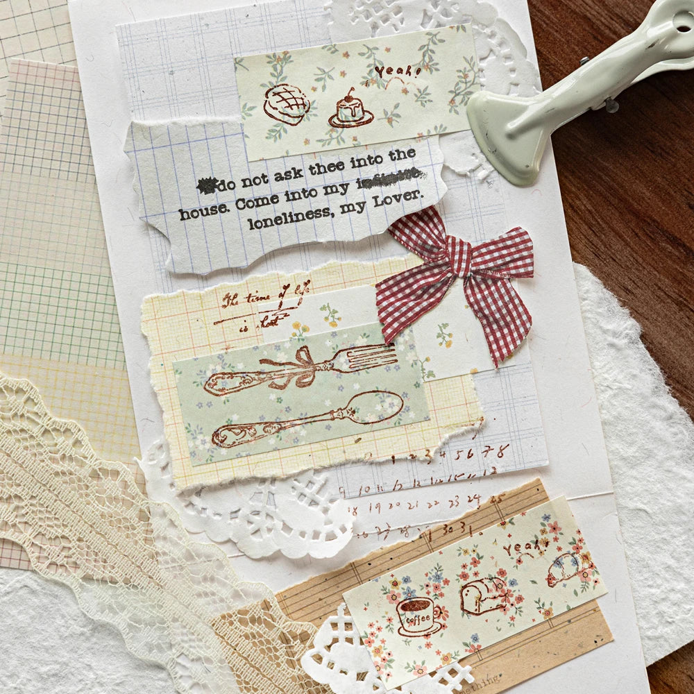 Die-Cut Flower Washi Tape – Scrapbooking & Journal Decoration