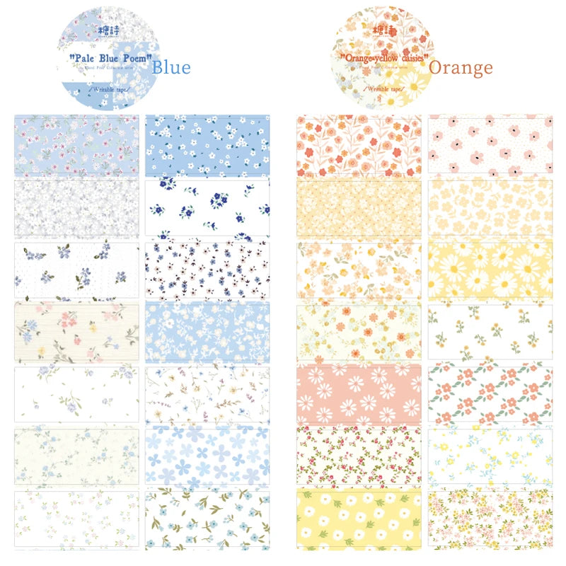 Die-Cut Flower Washi Tape – Scrapbooking & Journal Decoration