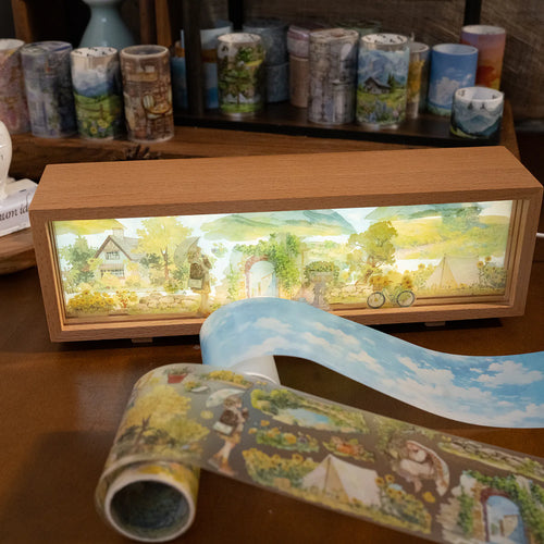 Kit DIY Veilleuse Shadow Box 3D – Cadre en bois lumineux à personnaliser avec stickers