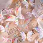 Dreamy Glass Butterfly PET Tape - Journaling  Pre-Cut Tape