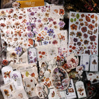Dried Flower Rub On Sticker