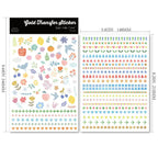 Easter Lace Waterproof Transfer Stickers | Pastel Egg Cup Decals
