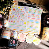 Autocollants imperméables en dentelle de Pâques | Décalcomanies pastel pour coquetiers