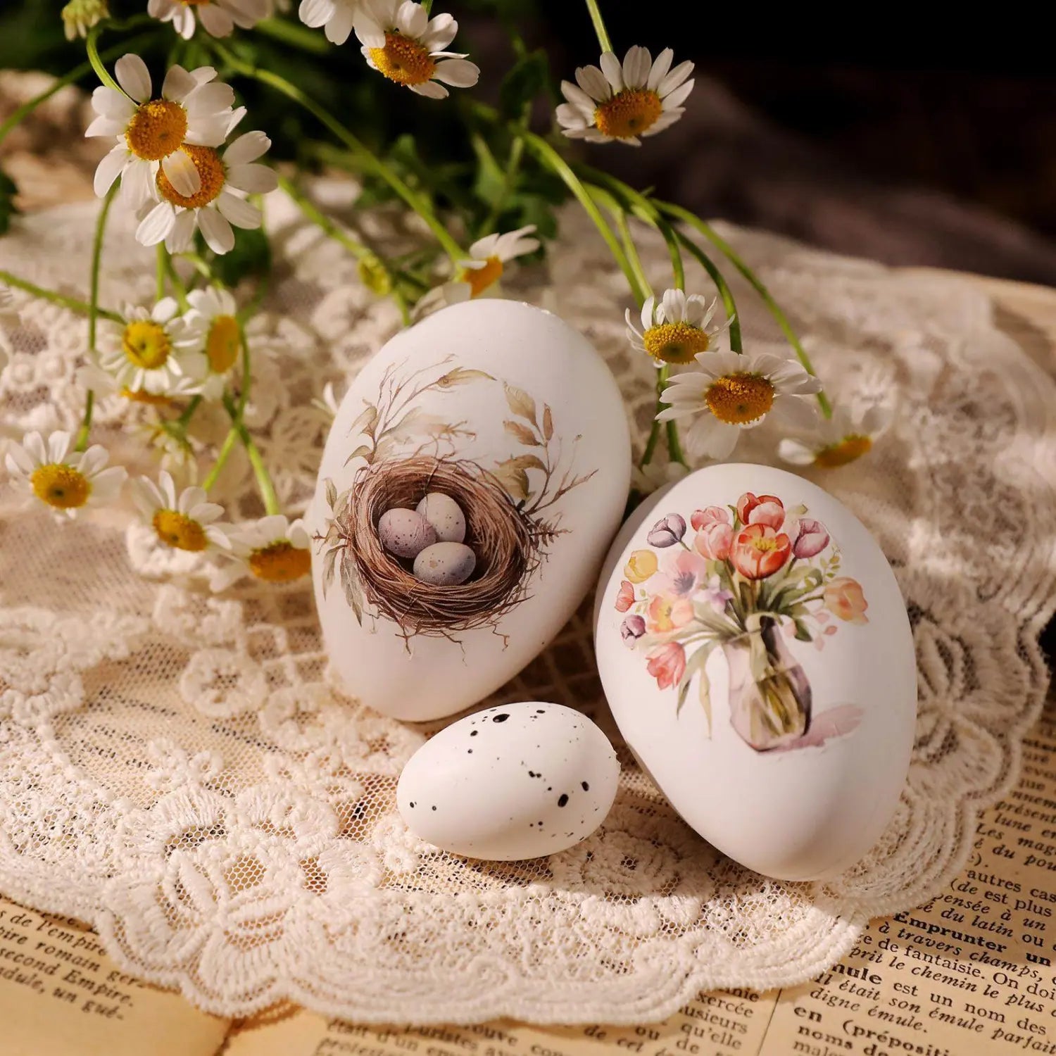 Easter Rub-On Transfer Stickers | Farm Animals & Spring Designs for Crafts & Journaling