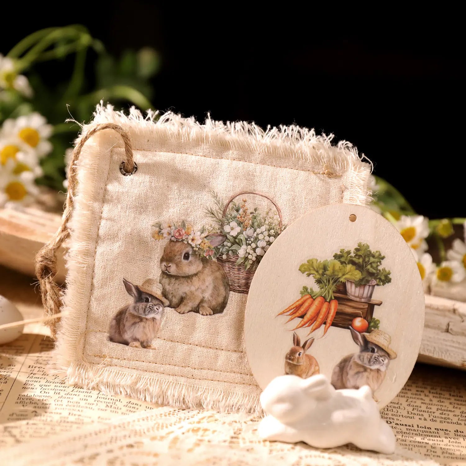 Easter Spring Farm Rub-On Sticker