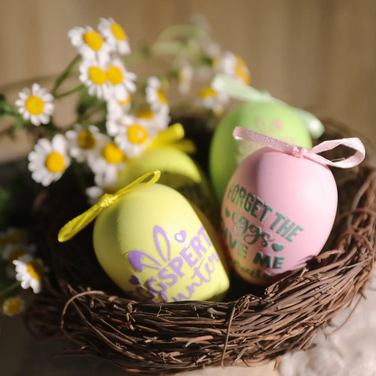 Easter Text Waterproof Transfer Stickers | Cup Stickers