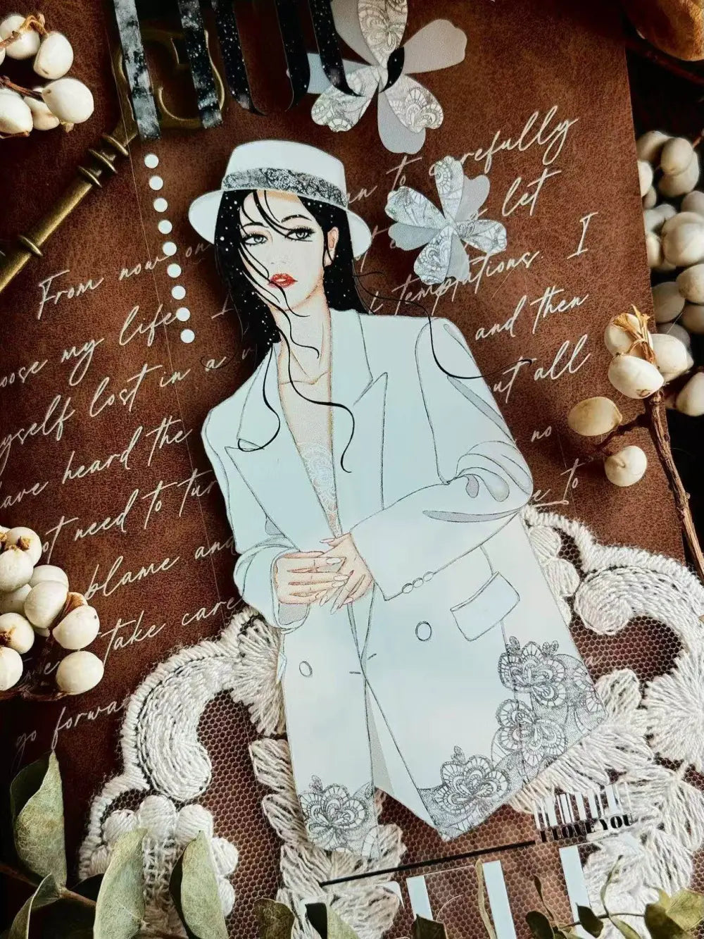 Elegantes Washi-Tape im Vintage-Punk-Stil mit Tiermotiven | Dekoratives Tape mit Vintage- und Punk-Motiven