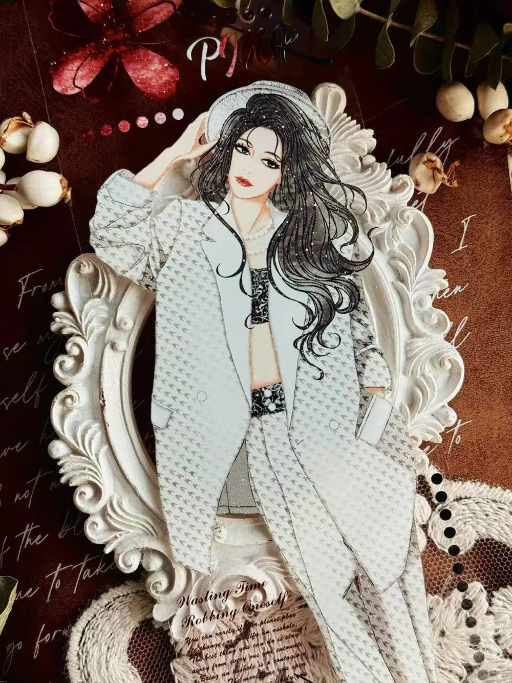 Elegantes Washi-Tape im Vintage-Punk-Stil mit Tiermotiven | Dekoratives Tape mit Vintage- und Punk-Motiven