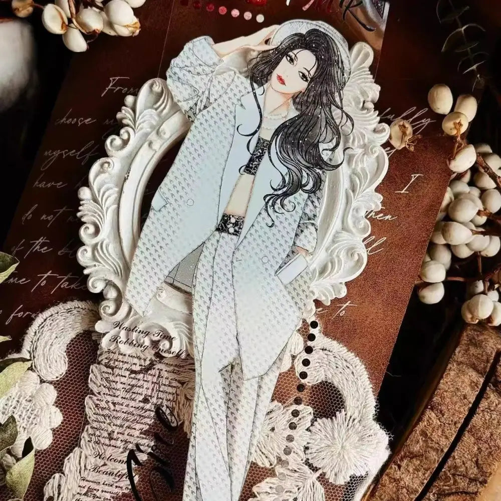 Elegantes Washi-Tape im Vintage-Punk-Stil mit Tiermotiven | Dekoratives Tape mit Vintage- und Punk-Motiven