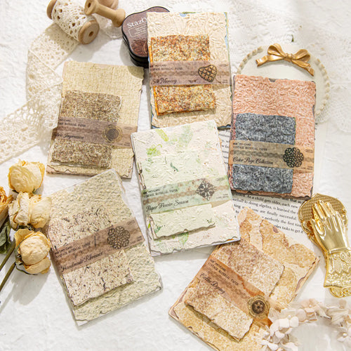 Scrapbooking-Papier-Set mit geprägter Textur