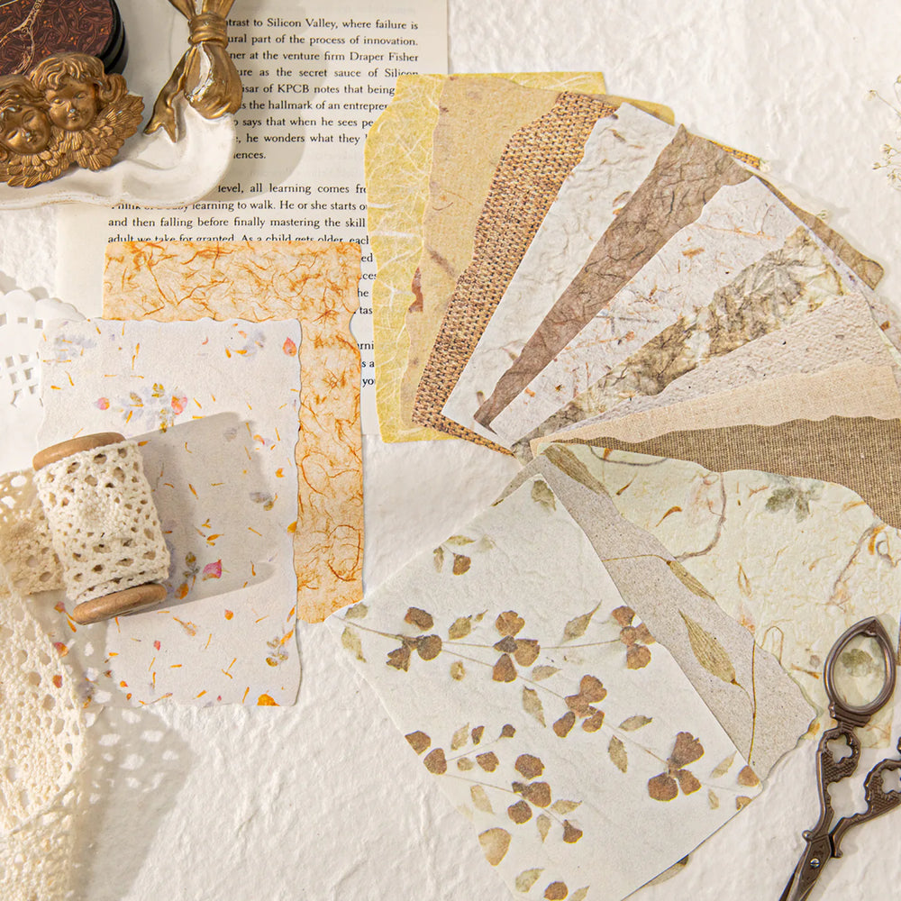 Scrapbooking-Papier-Set mit geprägter Textur