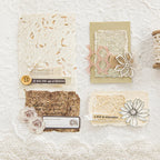 Scrapbooking-Papier-Set mit geprägter Textur