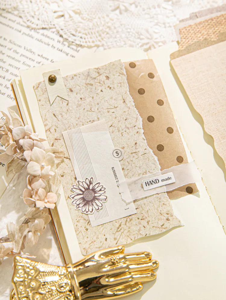 Embossed Texture Scrapbooking Paper Pack