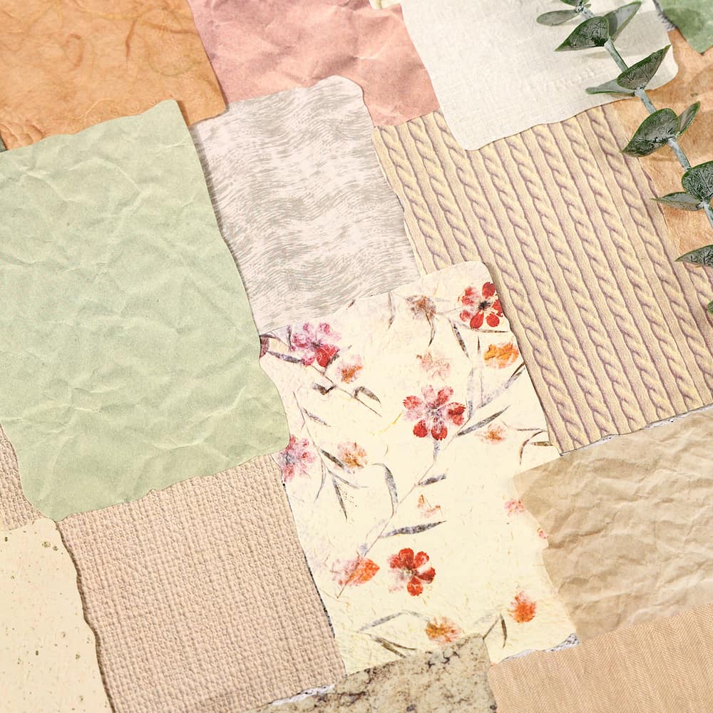 Papier texturé gaufré pour la fabrication de cartes de scrapbooking