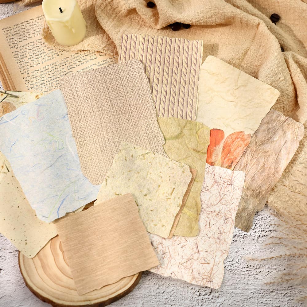 Papier texturé gaufré pour la fabrication de cartes de scrapbooking