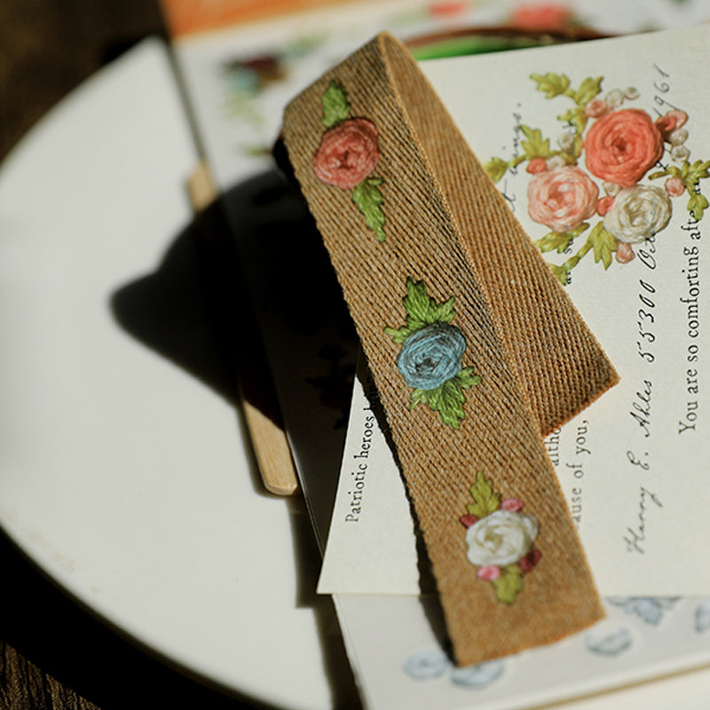 Autocollant rose vintage