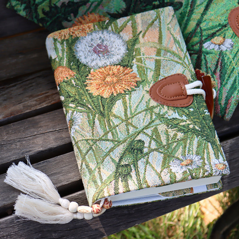 Handmade A5 Fabric Covered Bullet Journal Personalized Gift