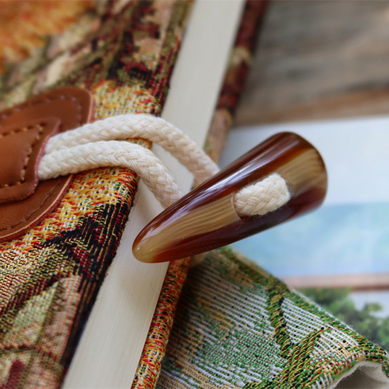 Bullet Journal recouvert de tissu style automne