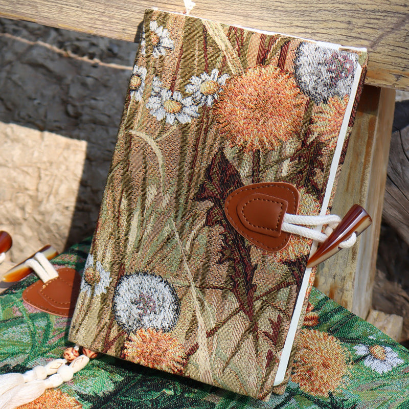 Bullet Journal recouvert de tissu style automne