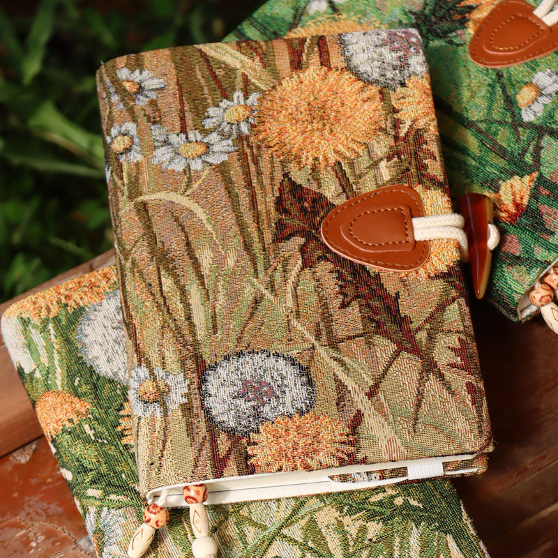 Bullet Journal recouvert de tissu style automne