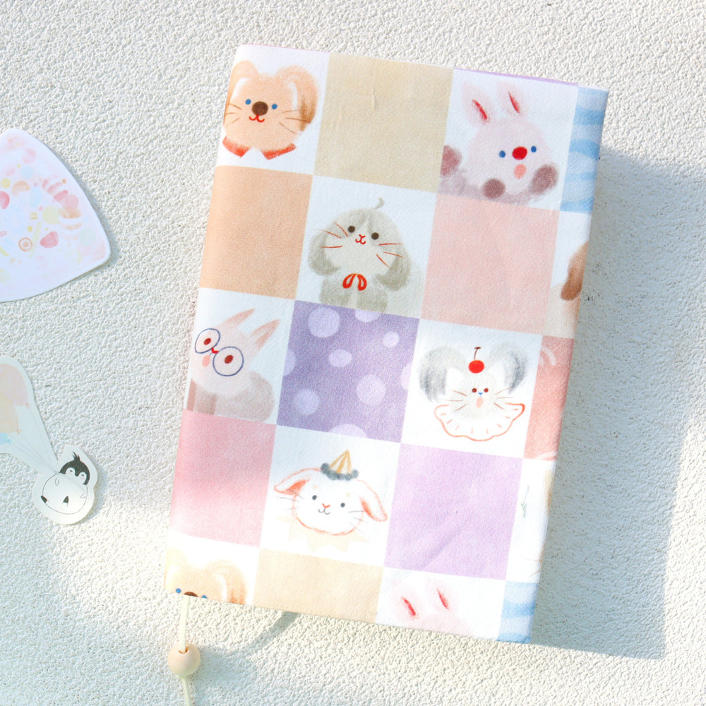 かわいい布製ブックカバー｜A5/A6対応ほぼ日カバー｜動物柄アート手帳・バインダー｜手帳・読書好きへのギフトにぴったり