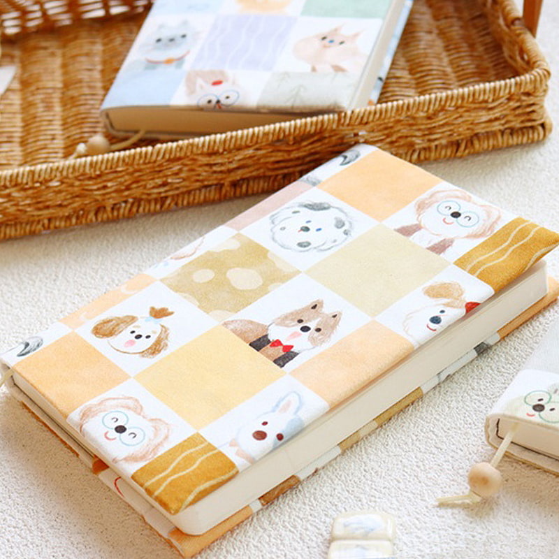 かわいい布製ブックカバー｜A5/A6対応ほぼ日カバー｜動物柄アート手帳・バインダー｜手帳・読書好きへのギフトにぴったり