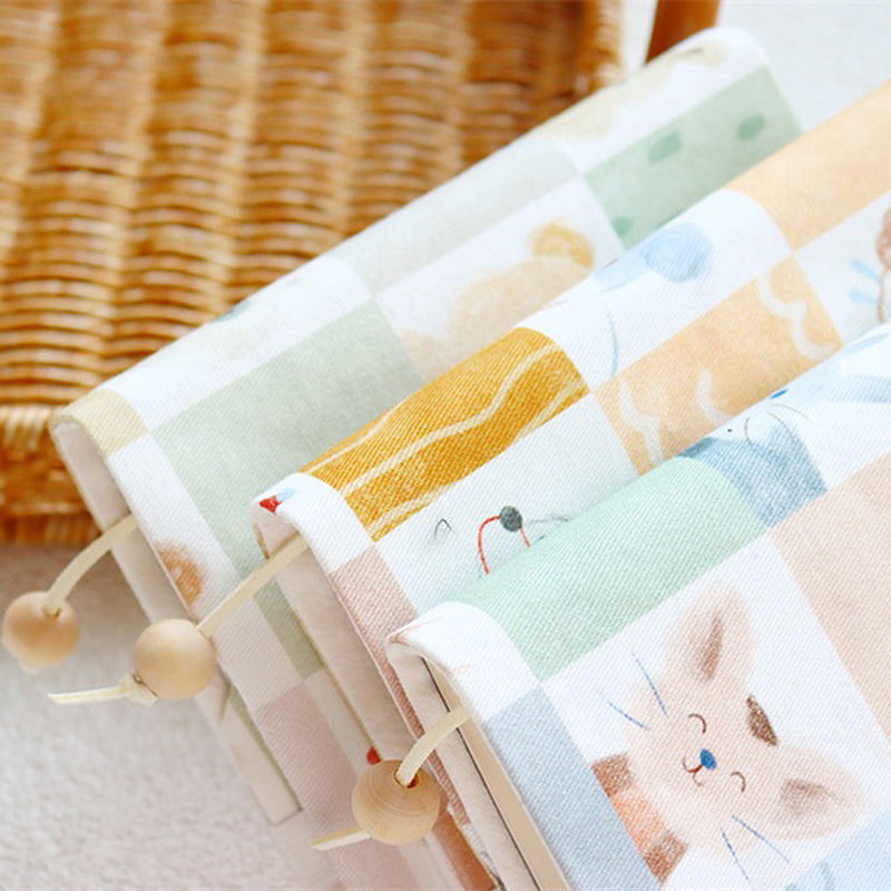 かわいい布製ブックカバー｜A5/A6対応ほぼ日カバー｜動物柄アート手帳・バインダー｜手帳・読書好きへのギフトにぴったり