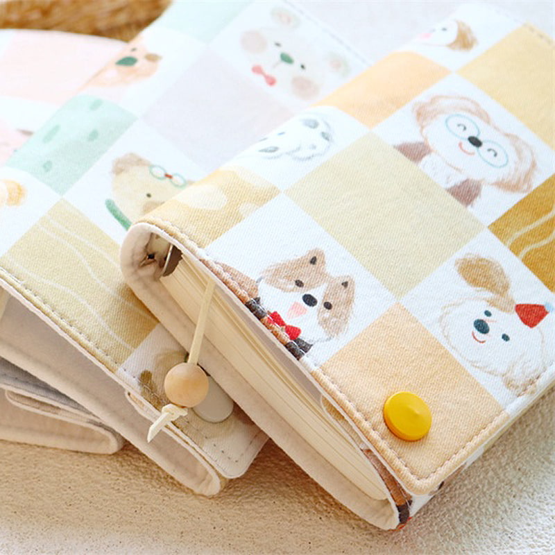 かわいい布製ブックカバー｜A5/A6対応ほぼ日カバー｜動物柄アート手帳・バインダー｜手帳・読書好きへのギフトにぴったり