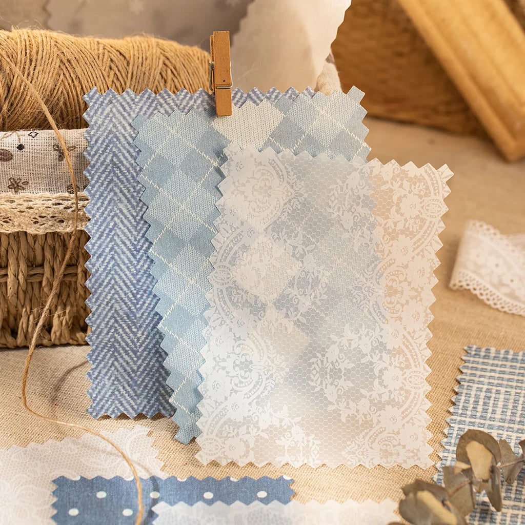 Papier de scrapbooking à texture de tissu