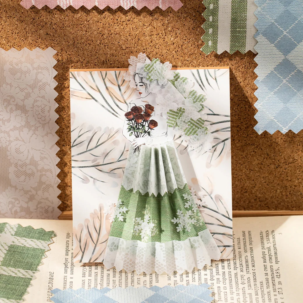 Papier de scrapbooking à texture de tissu