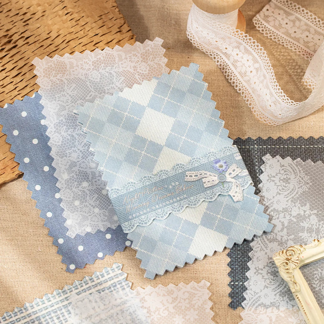 Papier de scrapbooking à texture de tissu