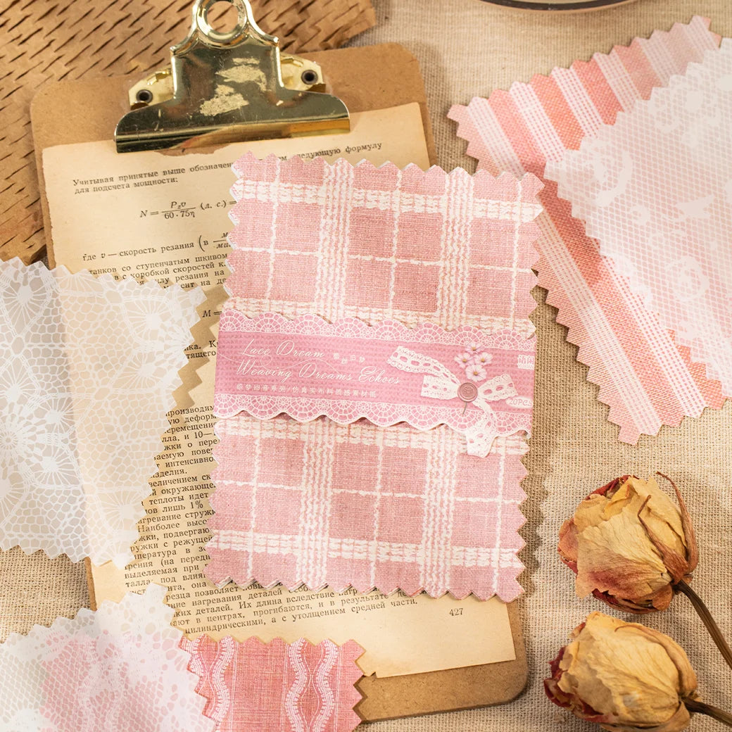 Papier de scrapbooking à texture de tissu
