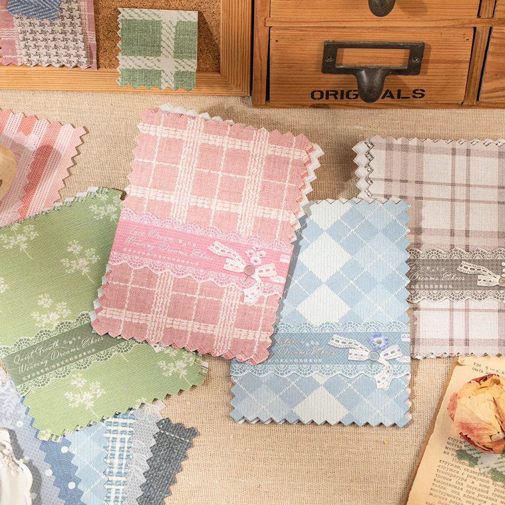 Papier de scrapbooking à texture de tissu