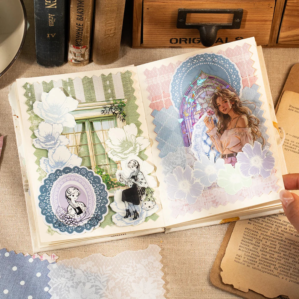 Fabric Texture Scrapbooking Paper